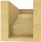 Ekena Millwork 5"W x 10"D x 5"H Wide Clemmons Rough Cedar Woodgrain TimberThane Corbel, Primed Tan CORUR05X10X05CLERCPR - alternate 2